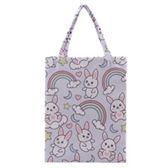 Seamless Pattern With Cute Rabbit Character Classic Tote Bag by Apen