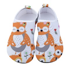 Cute Colorful Owl Cartoon Seamless Pattern Kids  Sock-style Water Shoes by Apen