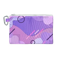 Hand Drawn Abstract Organic Shapes Background Canvas Cosmetic Bag (large) by Apen