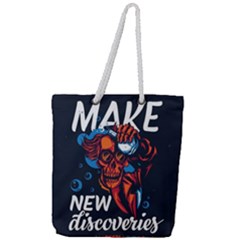 Make Devil Discovery  Full Print Rope Handle Tote (large) by Saikumar