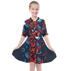Make Devil Discovery  Kids  All Frills Chiffon Dress by Saikumar