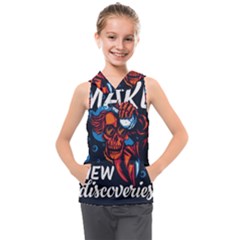 Make Devil Discovery  Kids  Sleeveless Hoodie by Saikumar