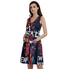 Make Devil Discovery  Sleeveless Dress With Pocket