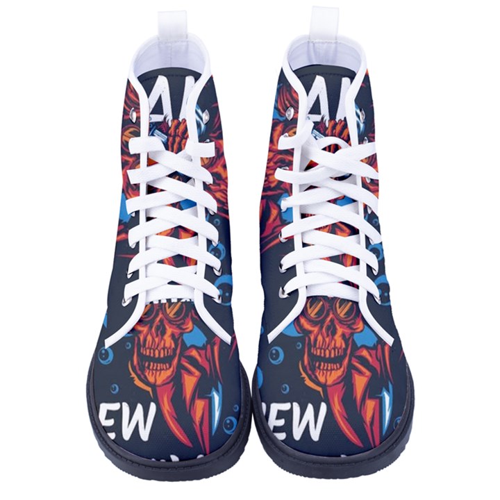 Make devil discovery  Kid s High-Top Canvas Sneakers