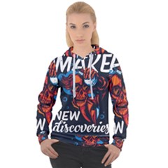 Make Devil Discovery  Women s Overhead Hoodie by Saikumar