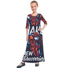 Dont Fear Kids  Quarter Sleeve Maxi Dress by Saikumar
