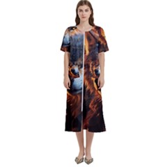 Be Dare For Everything Women s Cotton Short Sleeve Night Gown by Saikumar