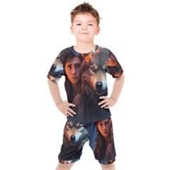 Be Fearless Kids  T-shirt And Shorts Set by Saikumar