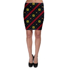 Background Pattern Texture Design Bodycon Skirt by Jatiart