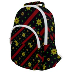 Background Pattern Texture Design Rounded Multi Pocket Backpack by Jatiart