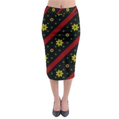 Background Pattern Texture Design Midi Pencil Skirt by Jatiart