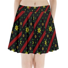 Background Pattern Texture Design Pleated Mini Skirt by Jatiart