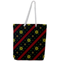 Background Pattern Texture Design Full Print Rope Handle Tote (large)