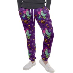 Pumpkin Ghost Skeleton Pattern Men s Jogger Sweatpants by Jatiart