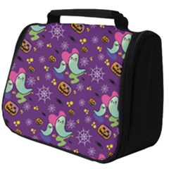 Pumpkin Ghost Skeleton Pattern Full Print Travel Pouch (big) by Jatiart