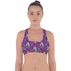 Pumpkin Ghost Skeleton Pattern Cross Back Hipster Bikini Top 