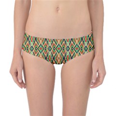 Pattern Design Vintage Abstract Classic Bikini Bottoms