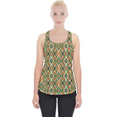 Pattern Design Vintage Abstract Piece Up Tank Top