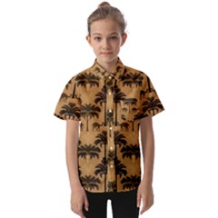 Peacock Feathers Kids  Short Sleeve Shirt by Jatiart