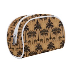 Camel Palm Tree Patern Make Up Case (small) by Jatiart
