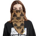 Camel Palm Tree Patern Face Covering Bandana (Triangle) View1
