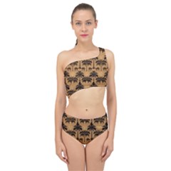 Abstract Design Background Patterns Spliced Up Two Piece Swimsuit