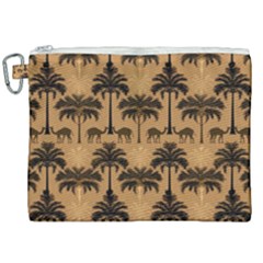 Abstract Design Background Pattern Canvas Cosmetic Bag (xxl)