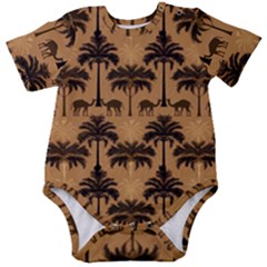 Pattern Background Decorative Baby Short Sleeve Bodysuit