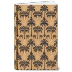 Abstract Design Background Patterns 8  X 10  Softcover Notebook