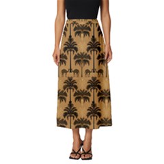 Abstract Design Background Pattern Classic Midi Chiffon Skirt