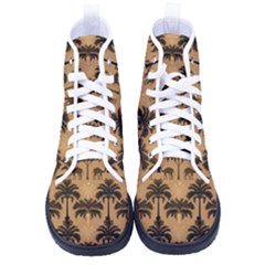 Abstract Design Background Pattern Women s High-top Canvas Sneakers