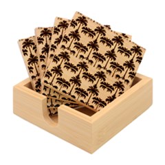 Pattern Symmetry Stack Texture Bamboo Coaster Set