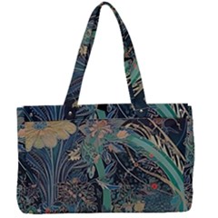 Vintage Peacock Feather Canvas Work Bag by Jatiart