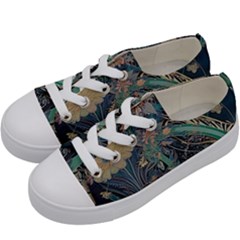 Bird Flower Tree Forest Kids  Low Top Canvas Sneakers