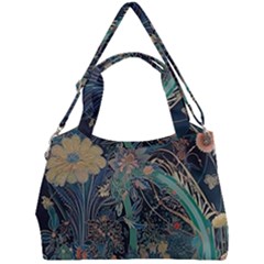 Flowers Trees Forest Double Compartment Shoulder Bag