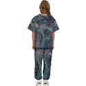 Vintage Peacock Feather Kids  T-Shirt and Pants Sports Set View4