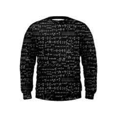 Math Equations Formulas Pattern Kids  Sweatshirt