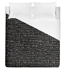 Math Equations Formulas Pattern Duvet Cover (queen Size) by Ravend