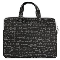 Math Equations Formulas Pattern Macbook Pro 13  Double Pocket Laptop Bag by Ravend