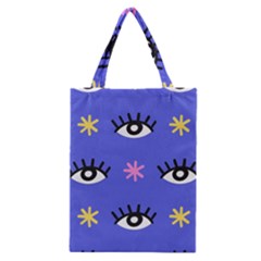 Eye Star Asterisk Pattern Background Classic Tote Bag