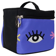 Eye Star Asterisk Pattern Background Make Up Travel Bag (big)