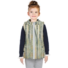 Bamboo Plants Kids  Hooded Puffer Vest