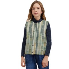 Bamboo Plants Kid s Button Up Puffer Vest	