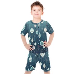 Ball Bauble Winter Kids  T-shirt And Shorts Set by Ravend