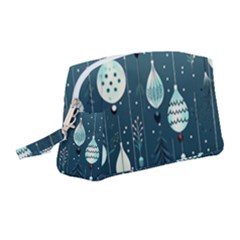 Ball Bauble Winter Wristlet Pouch Bag (medium)