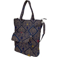 Pattern Flower Design Shoulder Tote Bag by Ravend