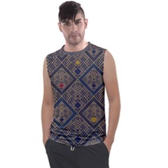 Pattern Seamless Antique Luxury Men s Regular Tank Top