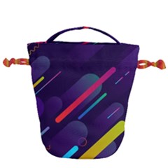 Colorful Abstract Background Drawstring Bucket Bag