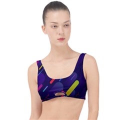 Colorful Abstract Background The Little Details Bikini Top