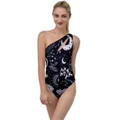 Vector Set Sketch Drawn With Space To One Side Swimsuit by Ravend